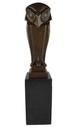 [LA-39258] Bronzeskulptur Bronzefigur Vogel Eule Uhu Art-Deco-Stil Bild 2