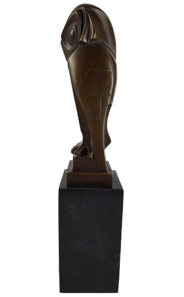 [LA-39258] Bronzeskulptur Bronzefigur Vogel Eule Uhu Art-Deco-Stil Bild 3