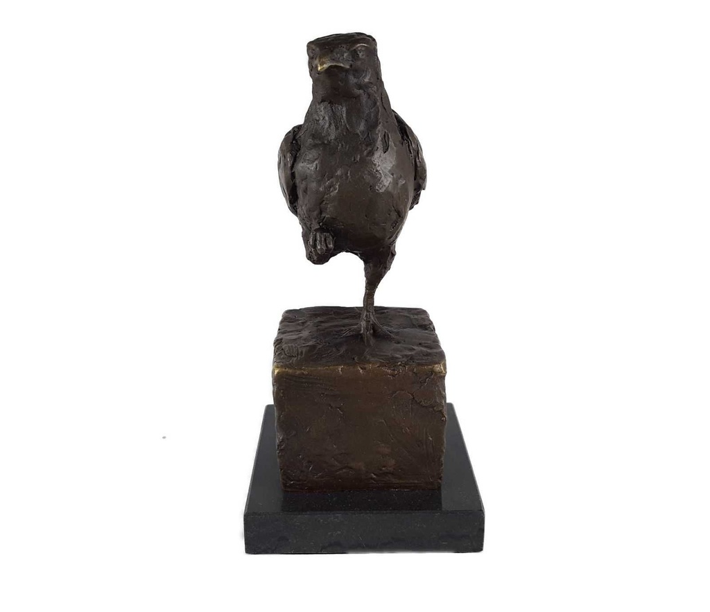[LA-39264] Bronzeskulptur Bronzefigur Vogel Bild 7