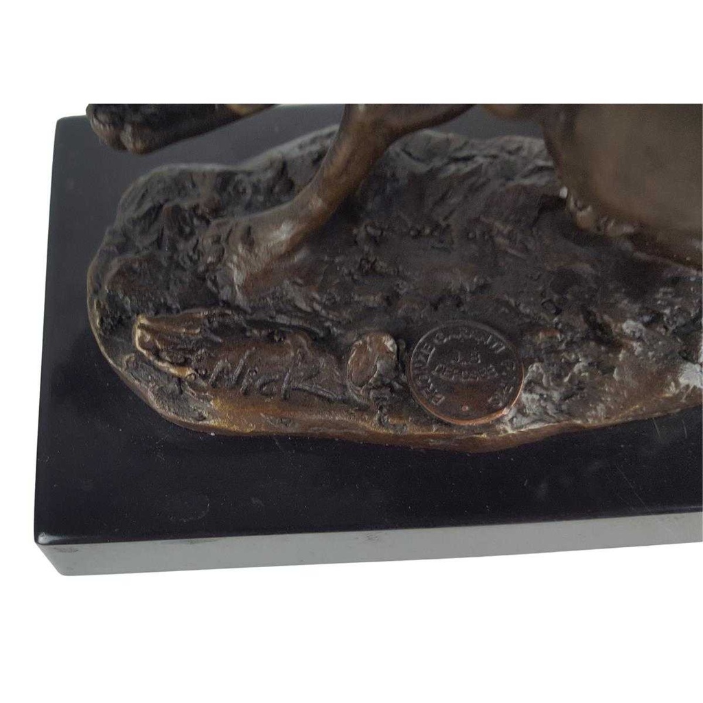 [LA-39268] Bronzeskulptur Bronzefigur Hoppelnde Hasen Ostern Bild 8