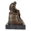 [LA-39274] Bronzeskulptur Bronzefigur Liebe Kuss Küssendes Pärchen Nackte Frau Mann Bild 3