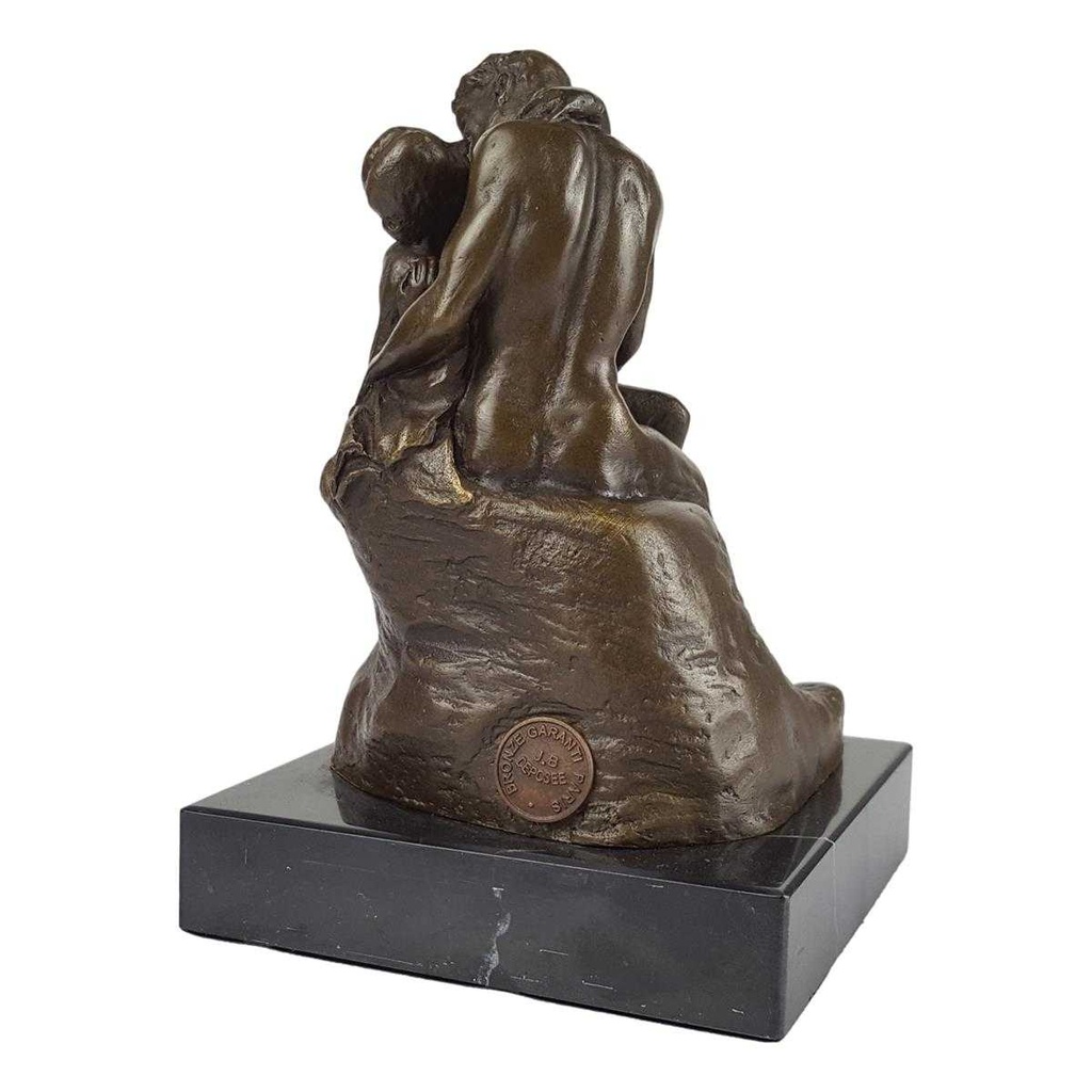[LA-39274] Bronzeskulptur Bronzefigur Liebe Kuss Küssendes Pärchen Nackte Frau Mann Bild 4