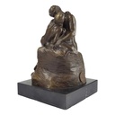 [LA-39274] Bronzeskulptur Bronzefigur Liebe Kuss Küssendes Pärchen Nackte Frau Mann Bild 5