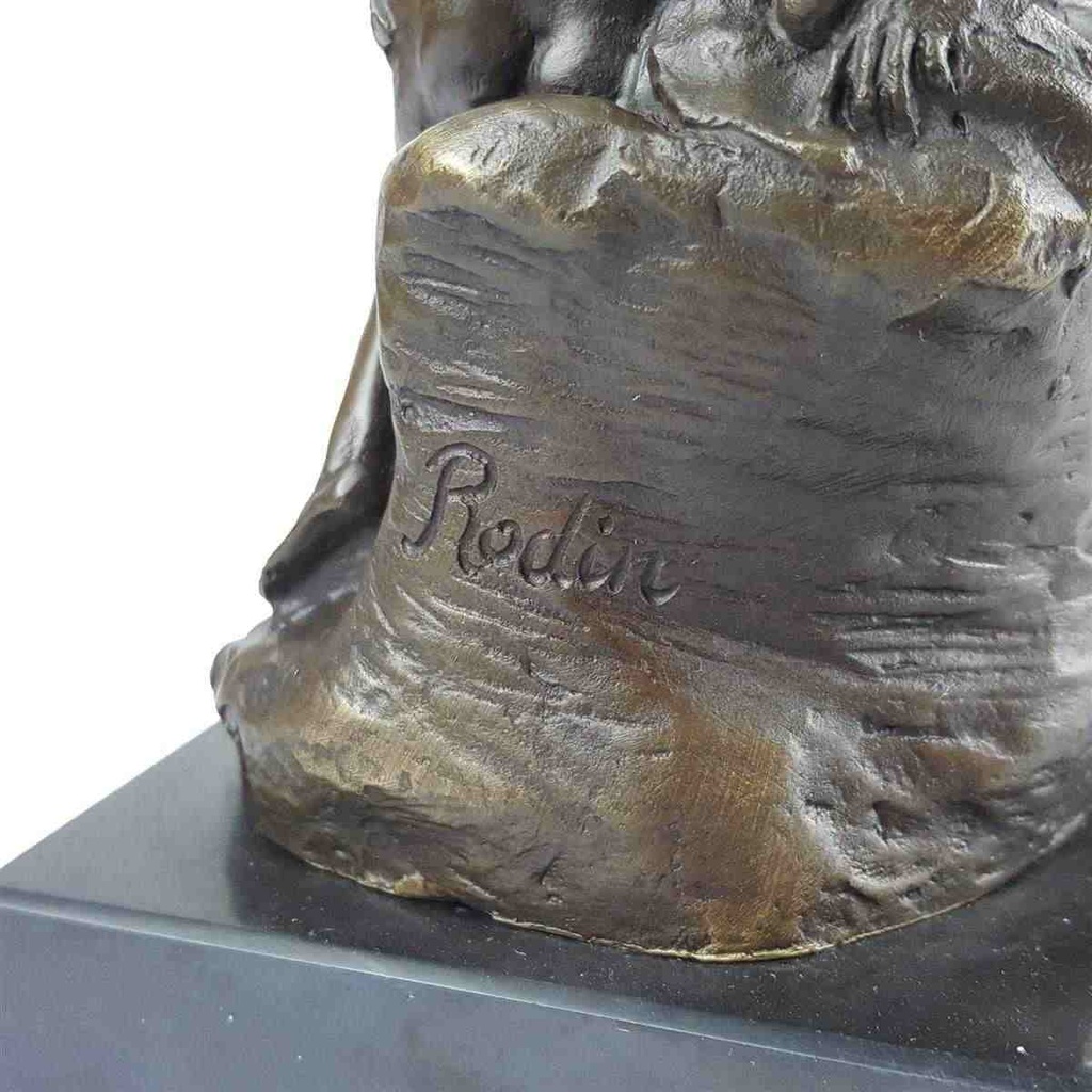 [LA-39274] Bronzeskulptur Bronzefigur Liebe Kuss Küssendes Pärchen Nackte Frau Mann Bild 7
