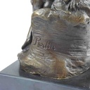 [LA-39274] Bronzeskulptur Bronzefigur Liebe Kuss Küssendes Pärchen Nackte Frau Mann Bild 7