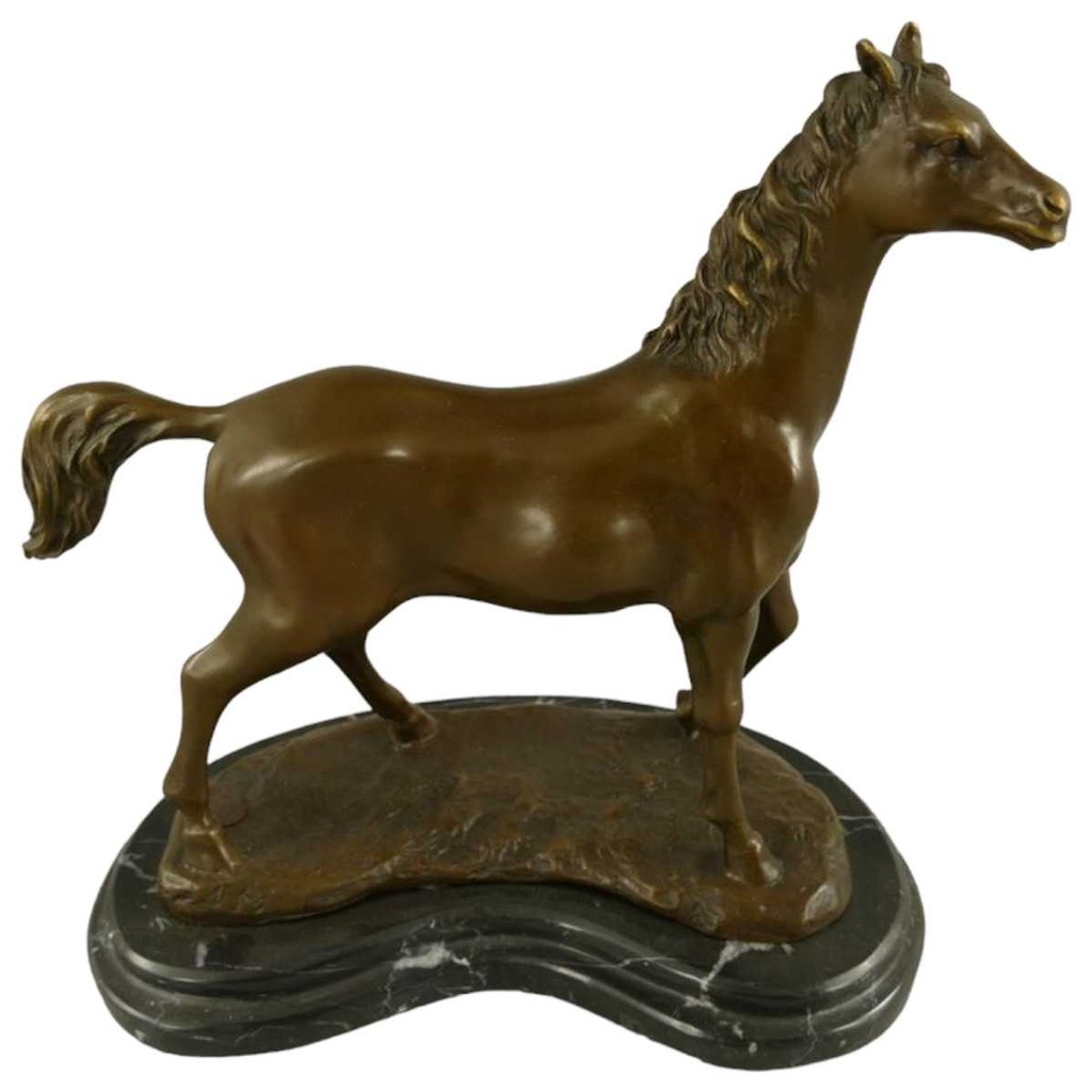 [LA-39280] Bronzeskulptur Bronzefigur Pferd Bild 2