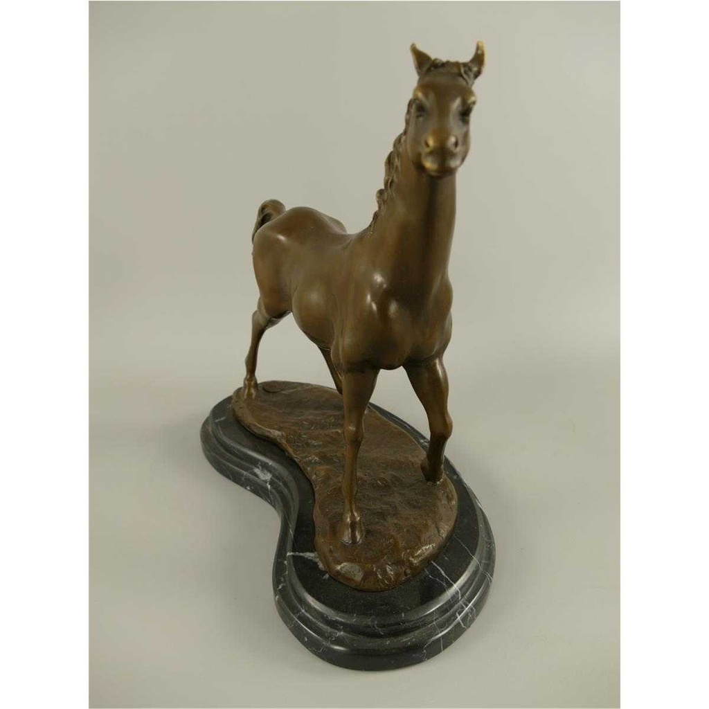 [LA-39280] Bronzeskulptur Bronzefigur Pferd Bild 3