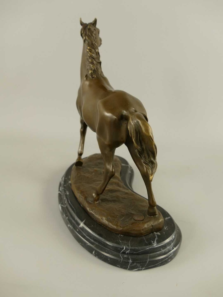 [LA-39280] Bronzeskulptur Bronzefigur Pferd Bild 5