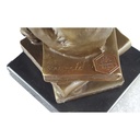 [LA-39281] Bronzeskulptur Bronzefigur Darwin Affe Philosoph Hält Schädel Bild 4