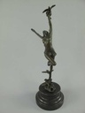 [LA-39282] Bronzeskulptur Bronzefigur Tänzerin mit Vögel Bild 3