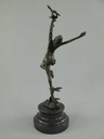 [LA-39282] Bronzeskulptur Bronzefigur Tänzerin mit Vögel Bild 5