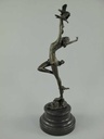 [LA-39282] Bronzeskulptur Bronzefigur Tänzerin mit Vögel Bild 6
