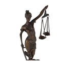 [LA-39287] Bronzeskulptur Bronzefigur Justitia Richterin Recht Anwalt Schwert Waage Bild 6