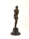 [LA-39293] Bronzeskulptur Bronzefigur Nachdenklich Schöne Frau Bild 3