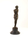 [LA-39293] Bronzeskulptur Bronzefigur Nachdenklich Schöne Frau Bild 4