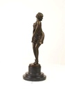 [LA-39293] Bronzeskulptur Bronzefigur Nachdenklich Schöne Frau Bild 6