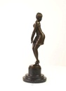 [LA-39293] Bronzeskulptur Bronzefigur Nachdenklich Schöne Frau Bild 7