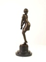 [LA-39293] Bronzeskulptur Bronzefigur Nachdenklich Schöne Frau Bild 8