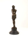 [LA-39293] Bronzeskulptur Bronzefigur Nachdenklich Schöne Frau Bild 11