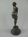 [LA-39293] Bronzeskulptur Bronzefigur Nachdenklich Schöne Frau Bild 19