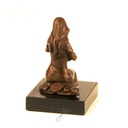 [LA-39305] Bronzeskulptur Bronzefigur Bronze Kniend Frau Mutter mit Kind Baby Im Arm Bild 11