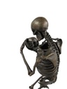 [LA-39312] Bronzeskulptur Bronzefigur Namens Todesbetrachtung Skelett Hält Schädel Bild 3