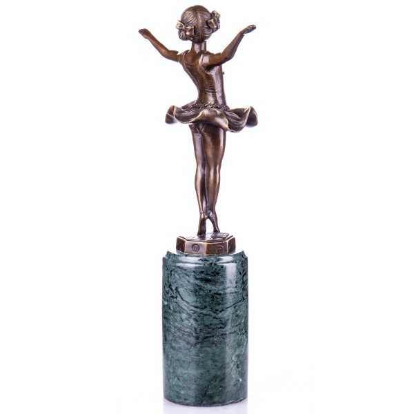 [LA-39316] Bronzeskulptur Bronzefigur Ballerina Balletttänzerin Bild 3