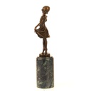 [LA-39317] Bronzeskulptur Bronzefigur Namens Lieselotte Mädchen Kleine Tänzerin Bild 6