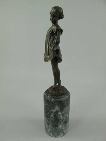[LA-39317] Bronzeskulptur Bronzefigur Namens Lieselotte Mädchen Kleine Tänzerin Bild 18