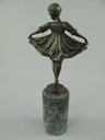 [LA-39317] Bronzeskulptur Bronzefigur Namens Lieselotte Mädchen Kleine Tänzerin Bild 19