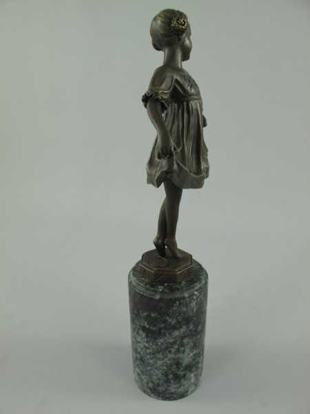 [LA-39317] Bronzeskulptur Bronzefigur Namens Lieselotte Mädchen Kleine Tänzerin Bild 20