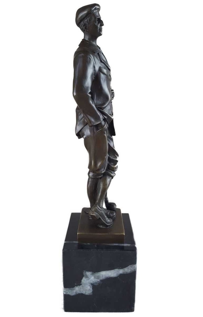 [LA-39339] Bronzeskulptur Bronzefigur Sport Mann Golfspieler Klassisch Bild 7