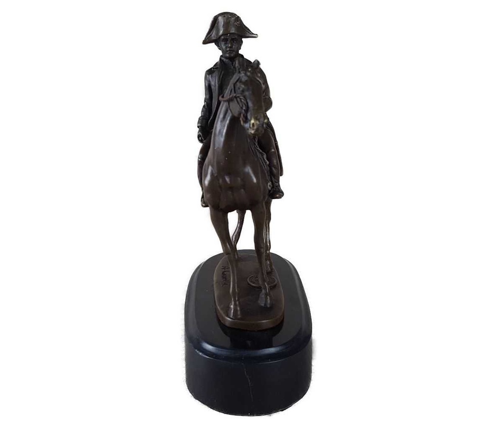[LA-39342] Bronzeskulptur Bronzefigur Napoleon Bonaparte Pferd Bild 8