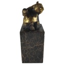 [LA-39373] Bronzeskulptur Bronzefigur Sitzender Bär Pandabär Bild 5