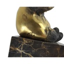 [LA-39373] Bronzeskulptur Bronzefigur Sitzender Bär Pandabär Bild 6