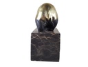 [LA-39375] Bronzeskulptur Bronzefigur Stehender Panda Bär Bild 7