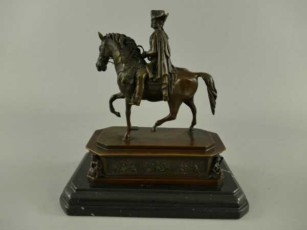 [LA-39386] Bronzeskulptur Bronzefigur Friedrich II Bild 4