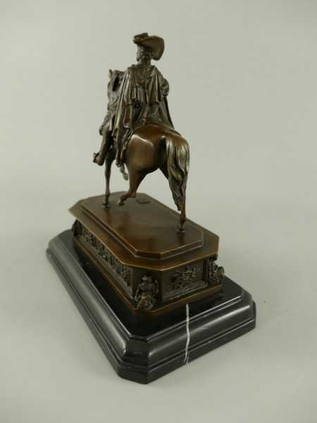 [LA-39386] Bronzeskulptur Bronzefigur Friedrich II Bild 5