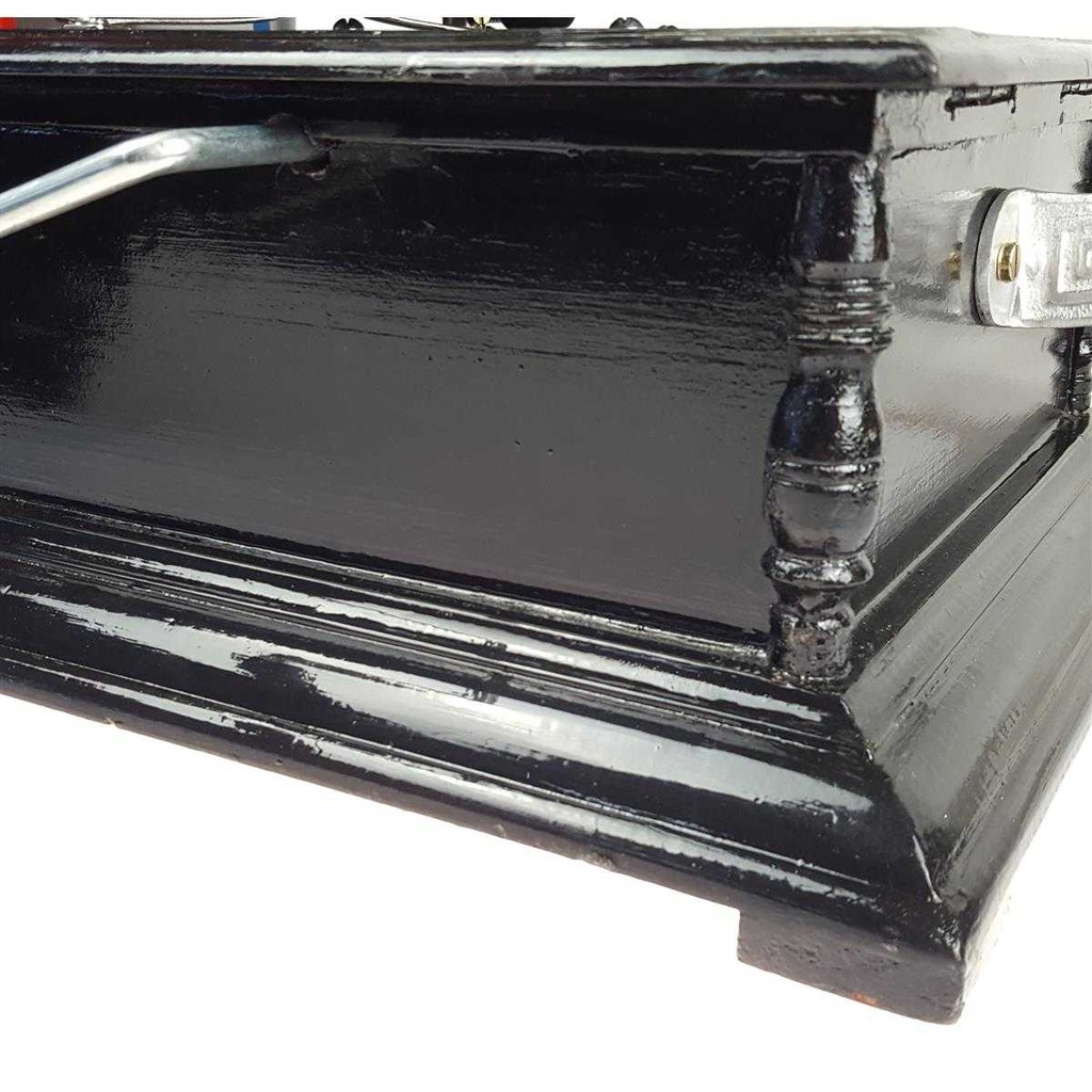 [LA-39579] Trichtergrammophon vernickelt 4-eckig viereckig Bild 4