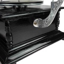 [LA-39579] Trichtergrammophon vernickelt 4-eckig viereckig Bild 5