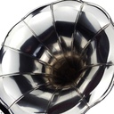 [LA-39579] Trichtergrammophon vernickelt 4-eckig viereckig Bild 6