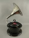 [LA-39583] Trichtergrammophon vernickelt Rund Bild 5
