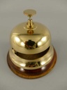 [LA-39632] Tischklingel Hotelklingel Messing poliert Bild 2