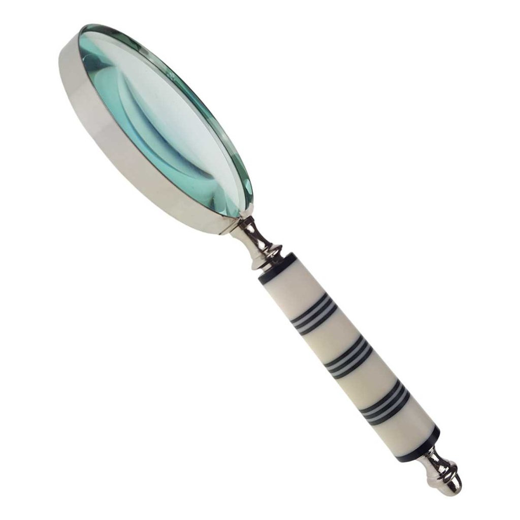 [LA-39797] Leselupe Handlupe Vergrößerungsglas vernickelt #39797 Bild 4