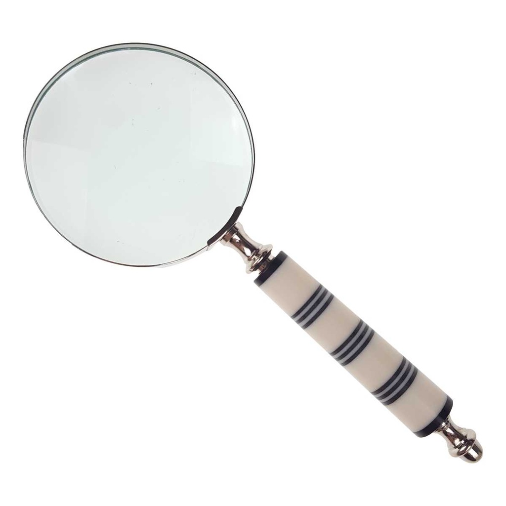 [LA-39797] Leselupe Handlupe Vergrößerungsglas vernickelt #39797 Bild 7