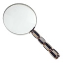 [LA-39799] Leselupe Handlupe Vergrößerungsglas Glas vernickelt #39799 Bild 2