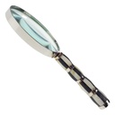 [LA-39799] Leselupe Handlupe Vergrößerungsglas Glas vernickelt #39799 Bild 6