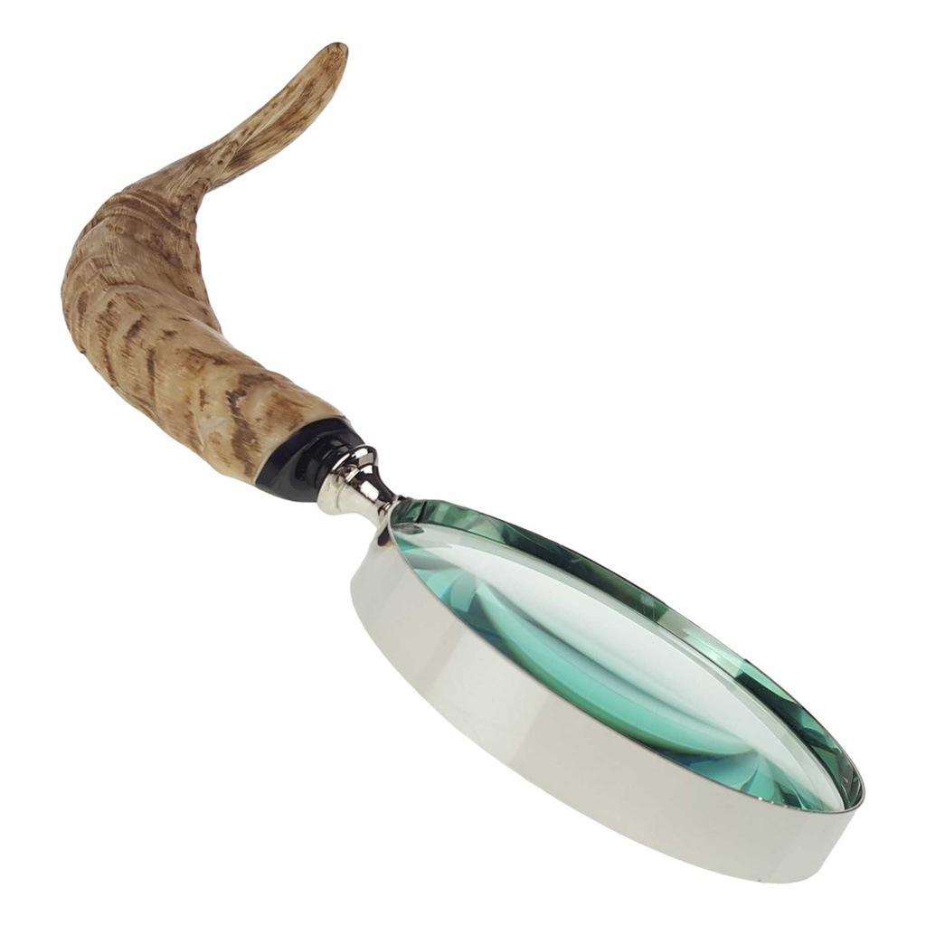 [LA-39801] Leselupe Handlupe Vergrößerungsglas Glas vernickelt #39801 Bild 6