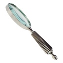 [LA-39818] Leselupe Handlupe Vergrößerungsglas Glas vernickelt #39818 Bild 3