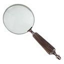 [LA-39818] Leselupe Handlupe Vergrößerungsglas Glas vernickelt #39818 Bild 7